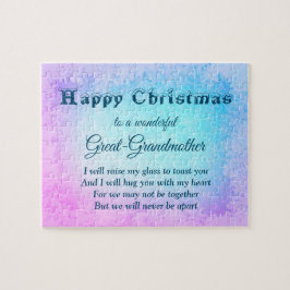 Verre Kerstmis Grote oma Legpuzzel