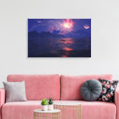 Verre kust canvas afdruk (Insitu (Woonkamer))