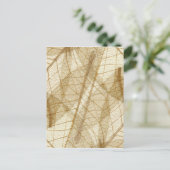 Verre leges van Cream Beige Lace Briefkaart (Staand voorkant)