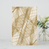 Verre leges van Cream Beige Lace Briefpapier (Staand voorkant)