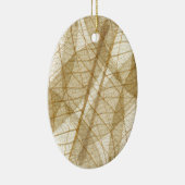 Verre leges van Cream Beige Lace Keramisch Ornament (Rechts)