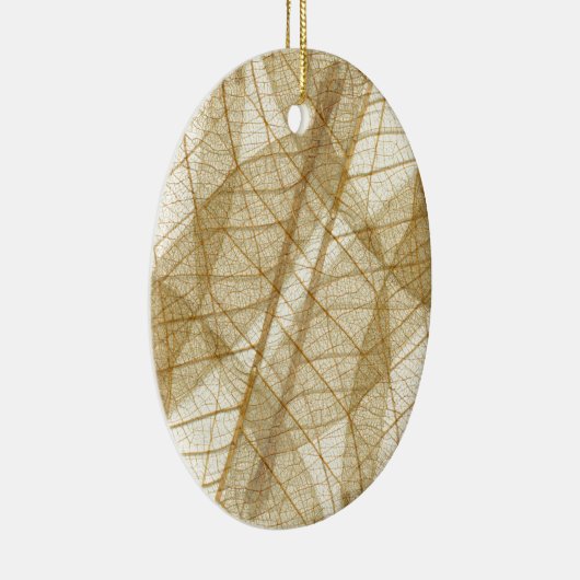 Verre leges van Cream Beige Lace Keramisch Ornament (Rechts)