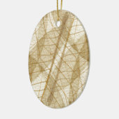 Verre leges van Cream Beige Lace Keramisch Ornament (Links)