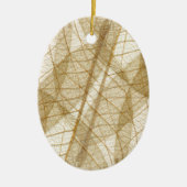 Verre leges van Cream Beige Lace Keramisch Ornament (Voorkant)