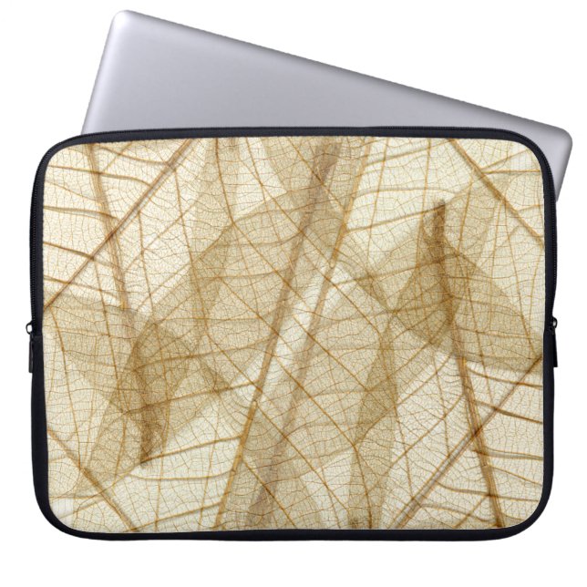 Verre leges van Cream Beige Lace Laptop Sleeve (Voorkant)