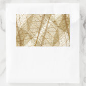 Verre leges van Cream Beige Lace Rechthoekige Sticker (Tas)