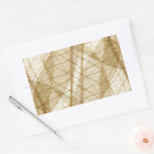 Verre leges van Cream Beige Lace Rechthoekige Sticker (Envelop)