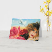 Verre Liefde - het Denken aan u Kaart (Gele Bloem)