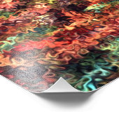 Verre M zwemt een stuk moderne artikel 5.55 Foto Afdruk (Hoek)