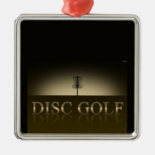 Verre mandje metalen ornament (Voorkant)