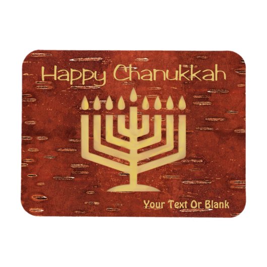 Verre Noord Chanukka - Binnenste Berkenschors Magn Magneet (Horizontaal)