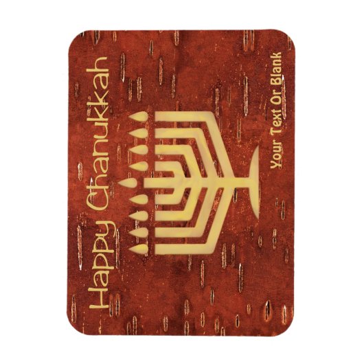 Verre Noord Chanukka - Binnenste Berkenschors Magn Magneet (Verticaal)