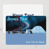 Verre Noordelijke Kerstmis - Joyeux Noё l Feestdagenkaart (Voorkant / Achterkant)