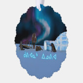 Verre Noordelijke Kerstmis - Kuvianak Innovia Ornament Kaart (Links)