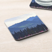 Verre Noordelijke zomer Bier Onderzetter (Linkerzijde)