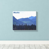 Verre Noordelijke zomer Canvas Afdruk (Insitu (Houten vloer))