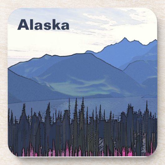 Verre Noordelijke zomer Drankjes Onderzetter (Voorkant)