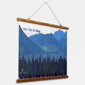 Verre Noordelijke zomer Hangend Wandkleed (Gebogen)