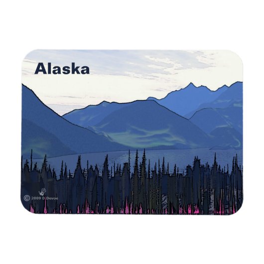 Verre Noordelijke zomer Magneet (Horizontaal)