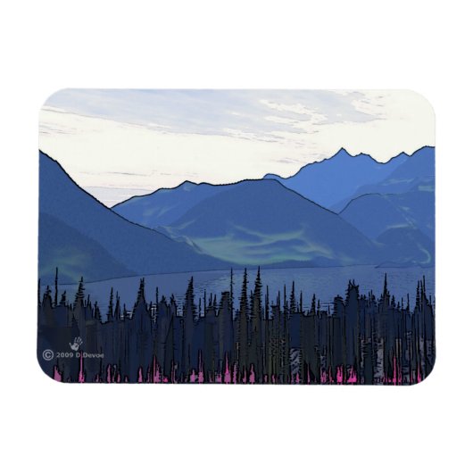 Verre Noordelijke zomer Magneet (Horizontaal)