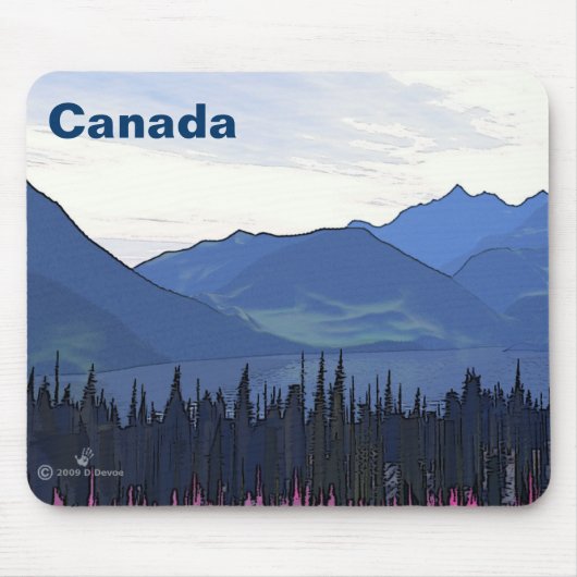 Verre Noordelijke zomer Muismat (Voorkant)