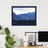 Verre Noordelijke zomer Poster (Thuiskantoor)