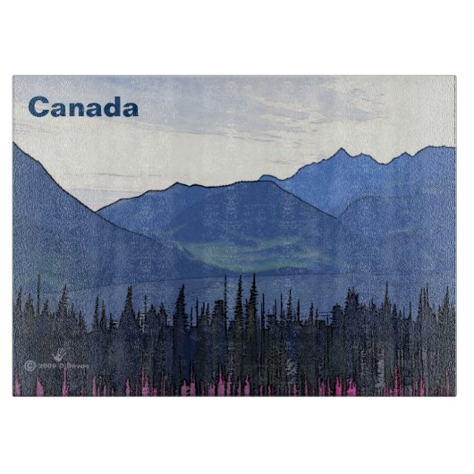 Verre Noordelijke zomer Snijplank (Voorkant)