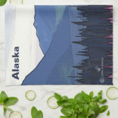 Verre Noordelijke zomer Theedoek (Gevouwen)