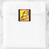 Verre Oosten Express Vierkante Sticker (Tas)