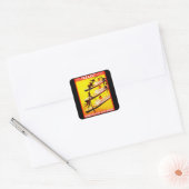 Verre Oosten Express Vierkante Sticker (Envelop)