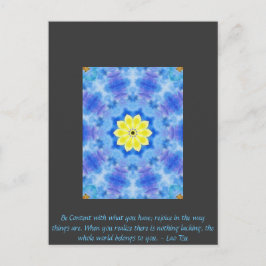 Verre Oosten geïnspireerde kunst met Lao Tzu Life  Briefkaart