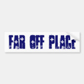 Verre plaats bumpersticker (Voorkant)