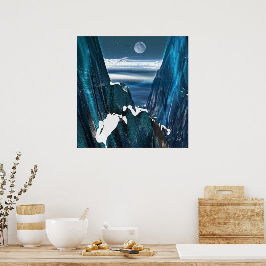 Verre planeet poster (Keuken)