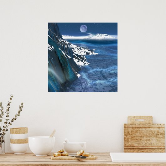 Verre planeet poster (Keuken)