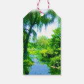 Verre tijd van de stad cadeaulabel (Achterkant)