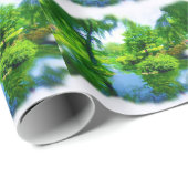 Verre tijd van de stad cadeaupapier (Rol Hoek)