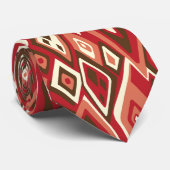 Verre uit Retro Abstract, eenzijdig gedrukt Stropdas (Opgerold)
