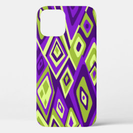Verre uit Retro Abstract Psychedelic Paars iPhone 16 Pro Hoesje