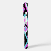 Verre uit Retro Abstracte Psychedelic Turquoise Case-Mate iPhone Case (Achterkant / Links)