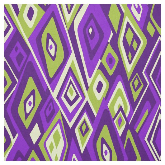 Verre uit Retro Psychedelic Abstract Stof (Swatch)