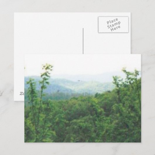 verre uitzicht smokies #70 briefkaart (Voorkant / Achterkant)