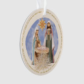 Verre van een Manger Lyrics nationity Gold Text Cr Ornament (voorkant)