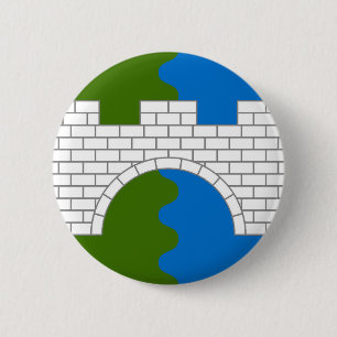 Verre van het oude Stonebridges Populace Badge Ronde Button 5,7 Cm