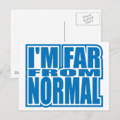 Verre van normaal briefkaart (Voorkant / Achterkant)