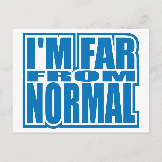 Verre van normaal briefkaart (Voorkant)