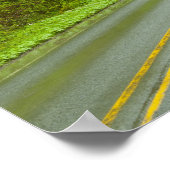 Verre weg door bos poster (Hoek)