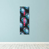 Verre weg Groene Spiraalsterassen in de ruimte Canvas Afdruk (Insitu (Houten vloer))