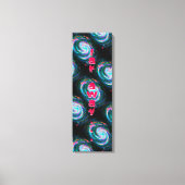 Verre weg Groene Spiraalsterassen in de ruimte Canvas Afdruk (Voorkant)