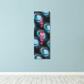 Verre weg Groene Spiraalsterassen in de ruimte Canvas Afdruk (Insitu (Houten vloer))