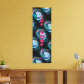 Verre weg Groene Spiraalsterassen in de ruimte Canvas Afdruk (Insitu (Woonkamer))